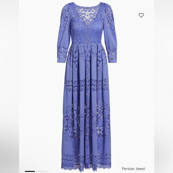 Free People Dresses & Skirts - NWT Free people shadow dance midi dress in Persian jewel size m
